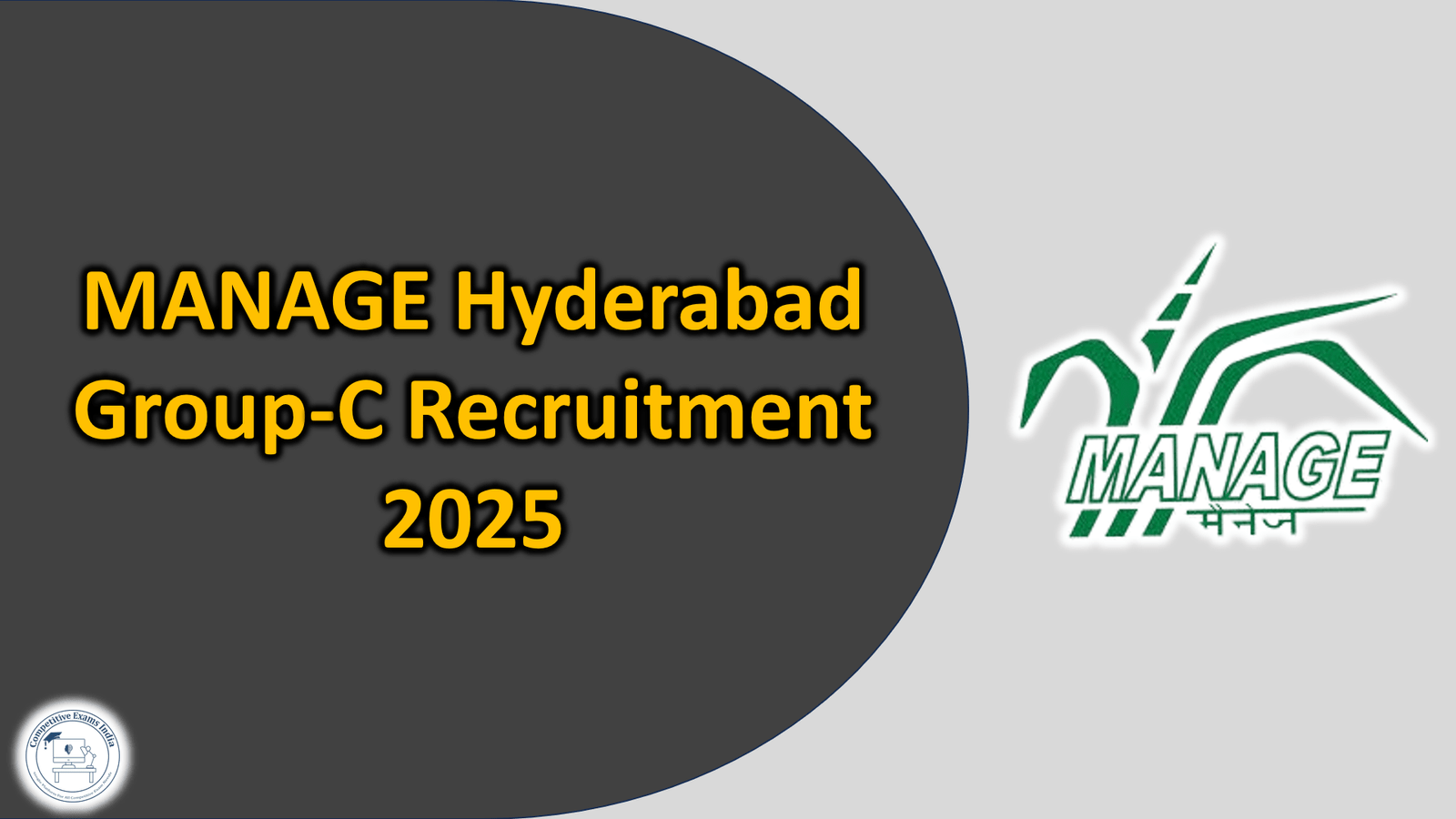 MANAGE Hyderabad Group-C Recruitment 2025 | Apply Now –, image size:1600x900