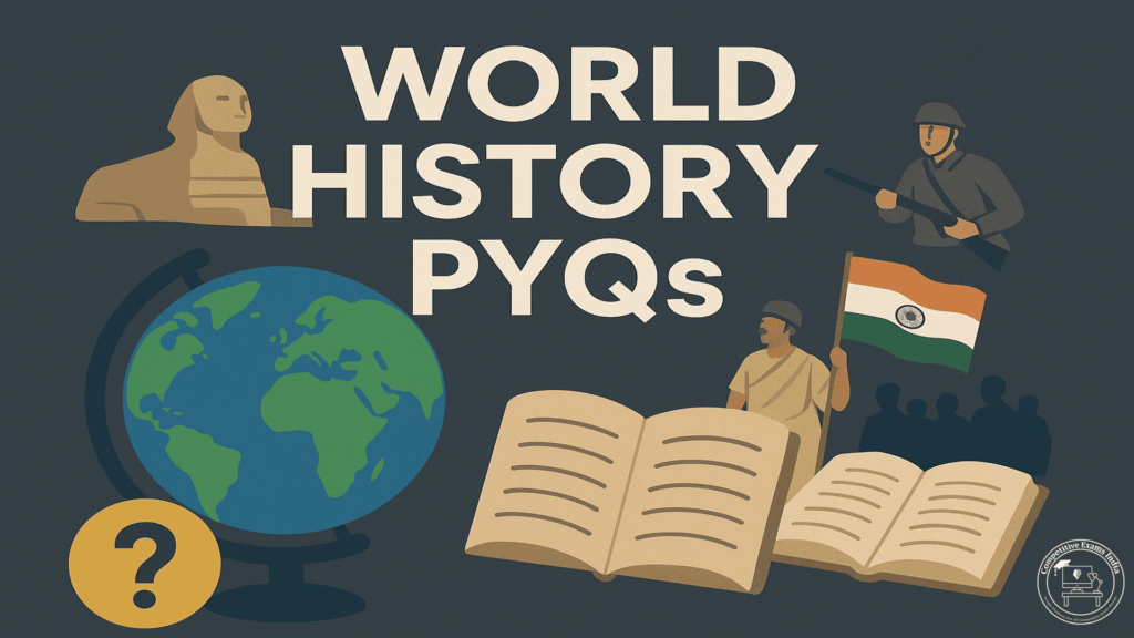 World History PYQs | 35 Most Expected MCQs In Telugu and English World History PYQs
