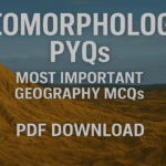 Geomorphology PYQs