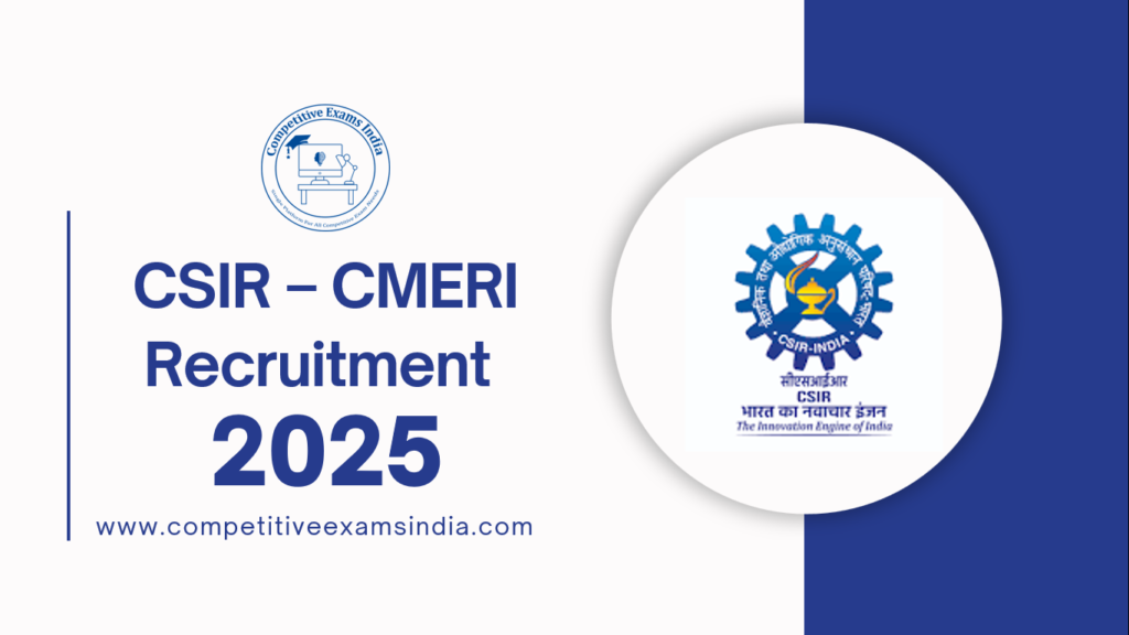 CSIR-CMERI Technician Recruitment 2025
