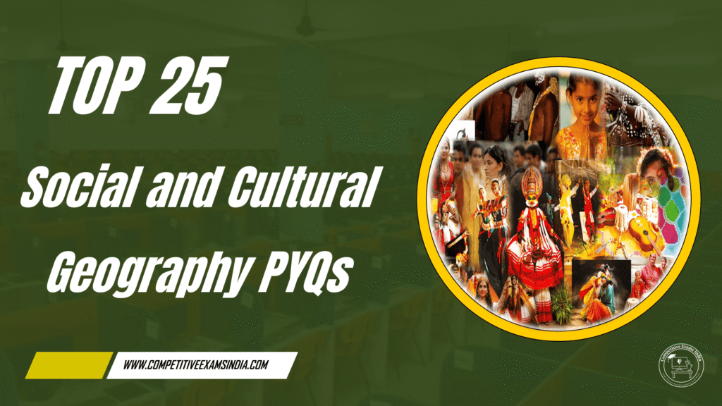 Social and Cultural Geography PYQs