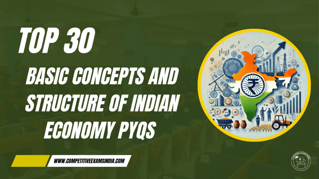 basic concepts and structure of indian economy