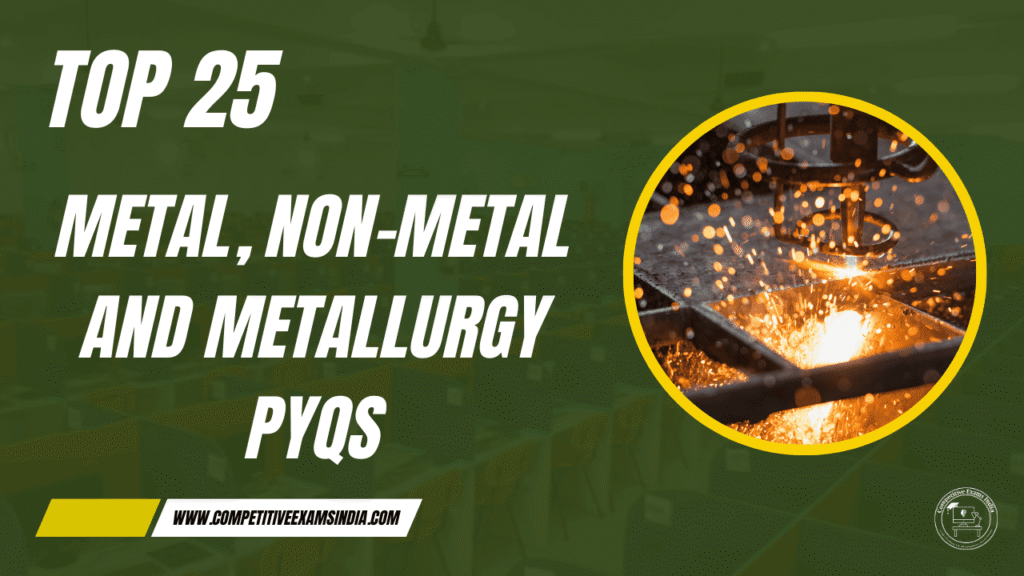 Metal Non-Metal and Metallurgy PYQs