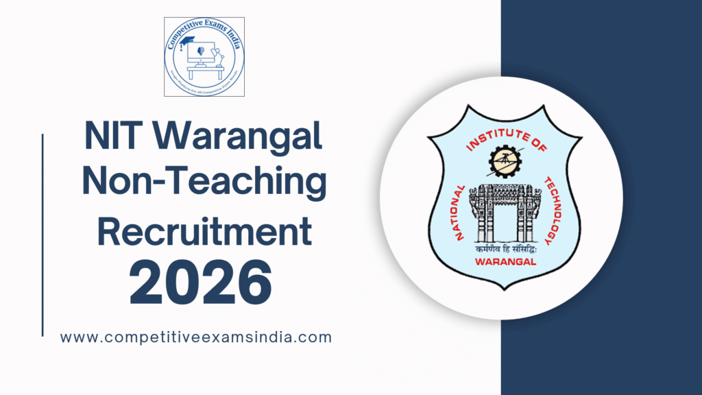 NIT Warangal Non-Teaching Recruitment 2026