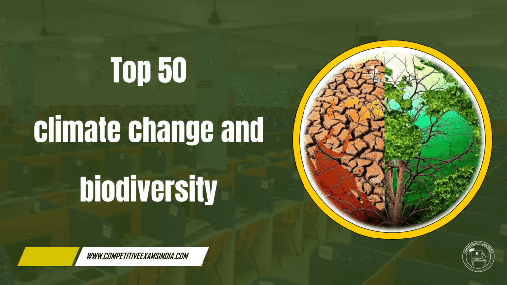 Climate Change and Biodiversity PYQs