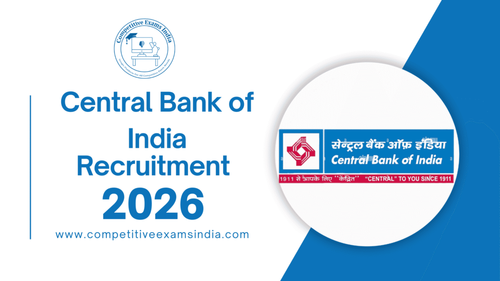 Central Bank of India Recruitment 2026 | Notification Out for 350 Officer Posts | Apply Now Central Bank of India Recruitment 2026
