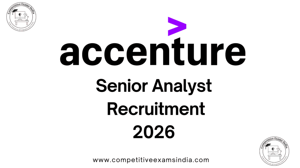 Accenture Recruiting Senior Analyst 2026