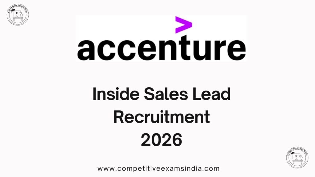 Accenture Inside Sales Lead – Hyderabad | Apply Now Accenture Inside Sales Lead