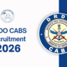 DRDO CABS JRF Recruitment 2026