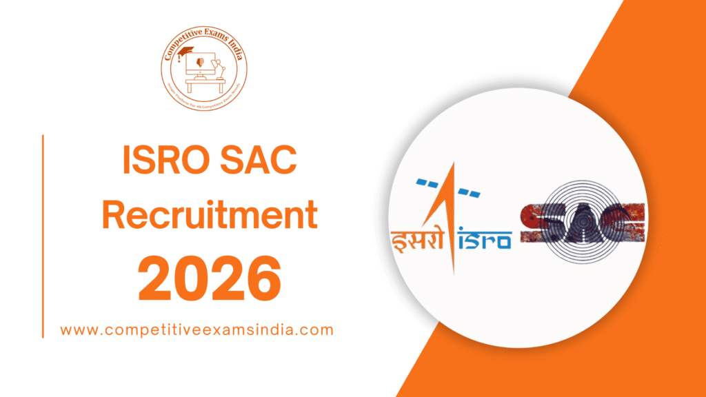 ISRO SAC Scientist/Engineer Recruitment 2026 | Apply Online Now, Download PDF ISRO SAC Scientist/Engineer Recruitment 2026