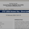 CTET 2026 Answer Key