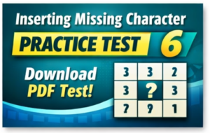 Free Inserting Missing Character Practice Test 6 – Improve Speed & Accuracy Inserting Missing Character Practice Test 6