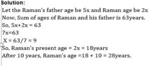 Problems on Ages Practice Test 1