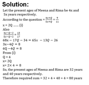 Problems on Ages Practice Test 1