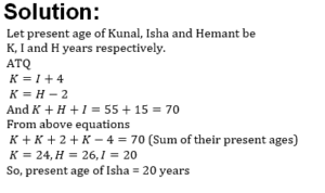 Problems on Ages Practice Test 1