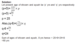 Problems on Ages Practice Test 1