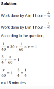 Pipes and Cisterns Practice Test 1