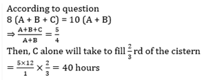 Pipes and Cisterns Practice Test 2