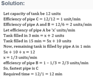 Pipes and Cisterns Practice Test 2