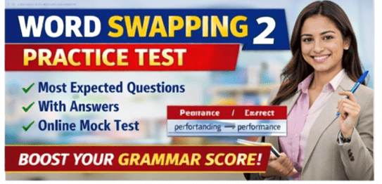 Word Swapping Practice Test 2 | Check Your Grammar Skills Now Word Swapping Practice Test 2