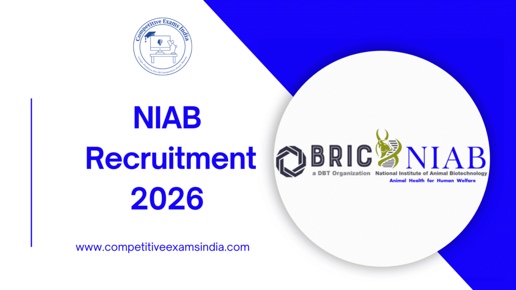 NIAB Hyderabad Recruitment 2026 Notification