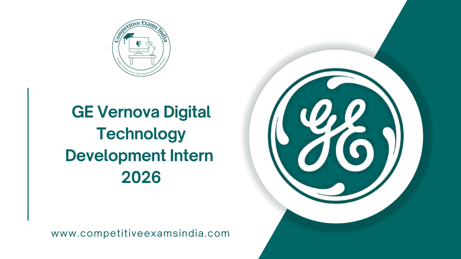 GE Vernova Digital Technology Development Intern 2026 – India Internship