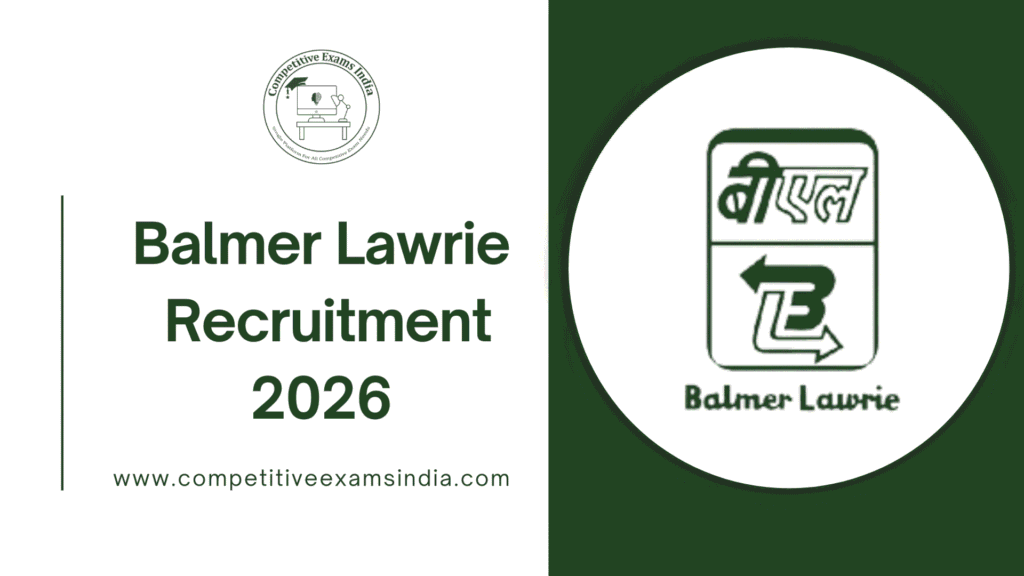 Balmer Lawrie Recruitment 2026