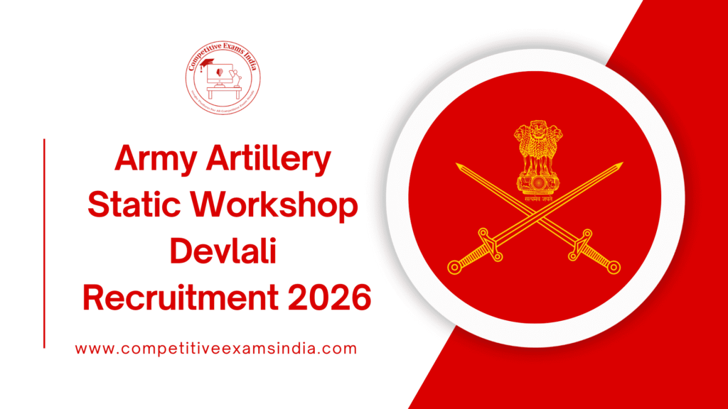 Army Artillery Static Workshop Devlali Recruitment 2026