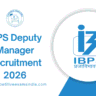 IBPS Deputy Manager Recruitment 2026