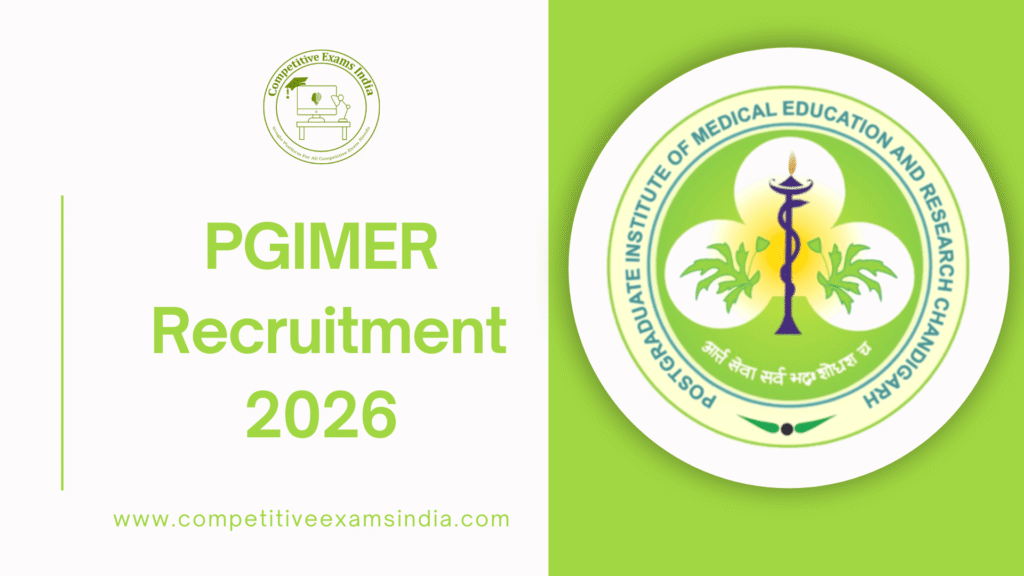 PGIMER ICMR Project Recruitment 2026