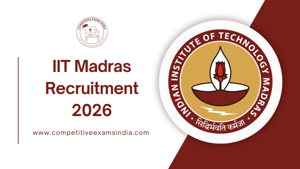 IIT Madras Project Officer Recruitment 2026