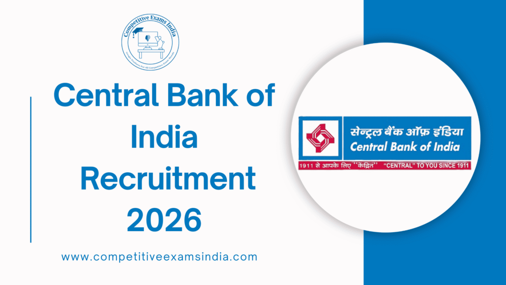Central Bank of India SO Recruitment 2026