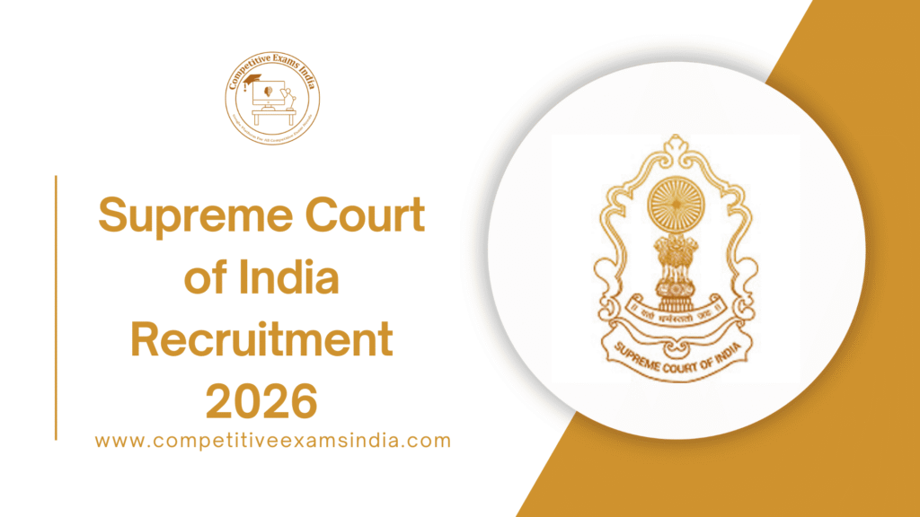 Supreme Court of India Recruitment 2026
