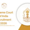 Supreme Court of India Recruitment 2026