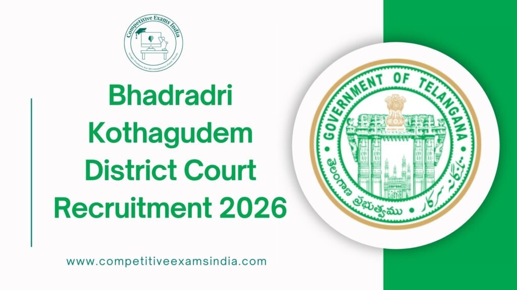 Bhadradri Kothagudem District Court Recruitment 2026