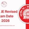 RRB JE Revised Exam Date 2026