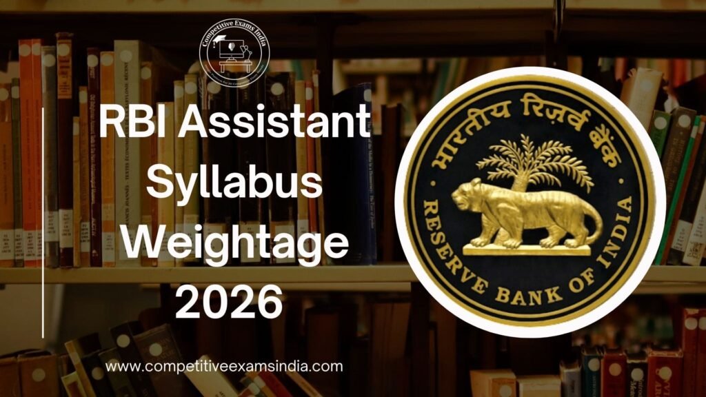 RBI Assistant Syllabus Weightage 2026