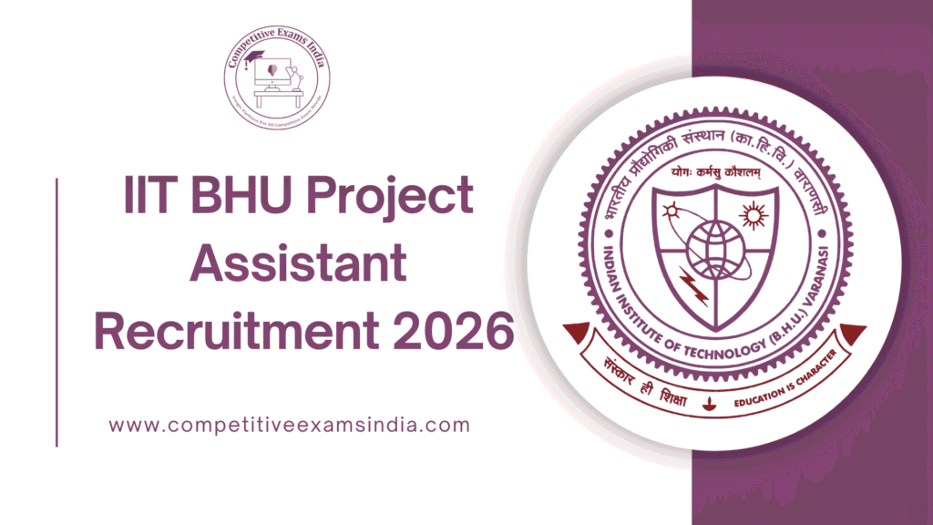 IIT BHU Project Assistant Recruitment 2026