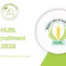 HURL Recruitment 2026