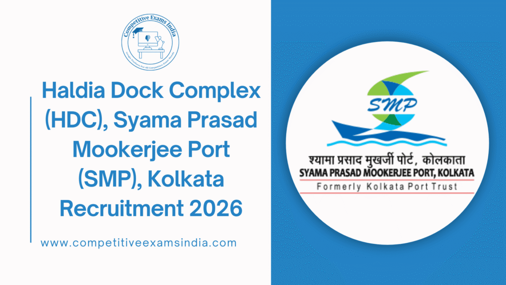 Haldia Dock Complex Recruitment 2026