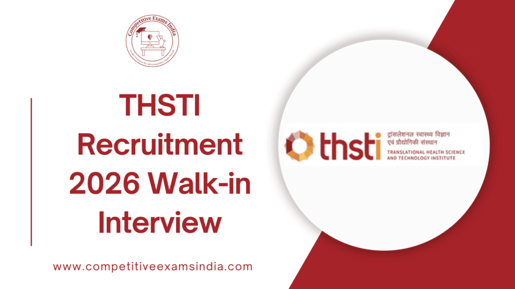 THSTI Recruitment 2026