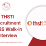 THSTI Recruitment 2026