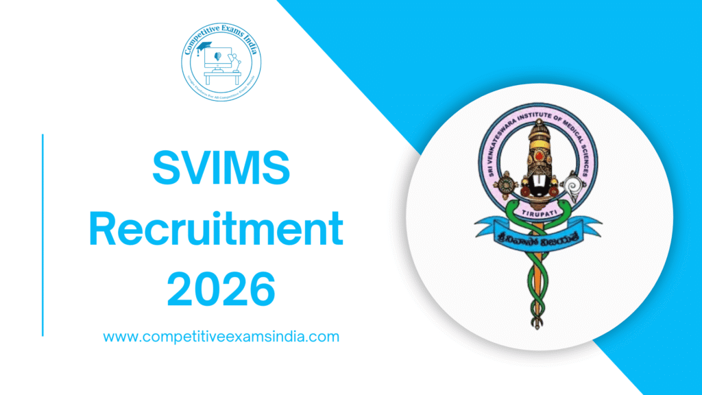 SVIMS Recruitment 2026