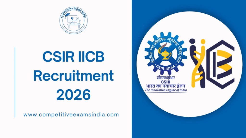 CSIR IICB Recruitment 2026
