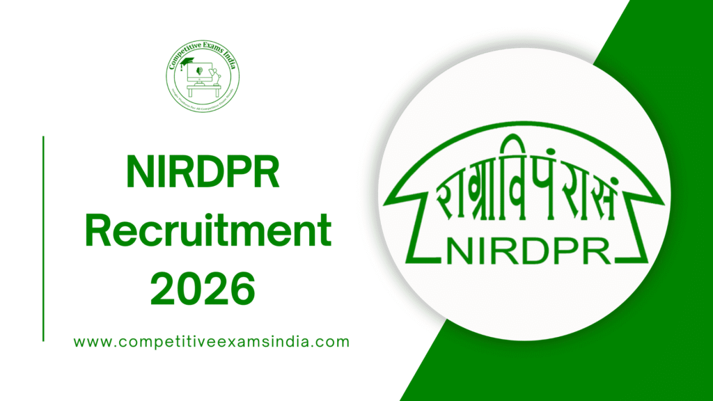NIRDPR Recruitment 2026
