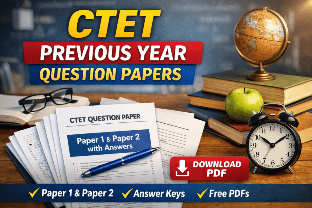 CTET Previous Year Question Papers with Solutions – Boost Your Score Fast CTET Previous Year Question Papers