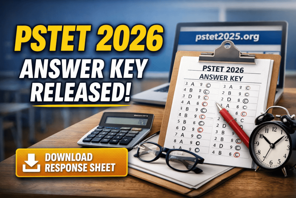 PSTET 2026 Answer Key Released