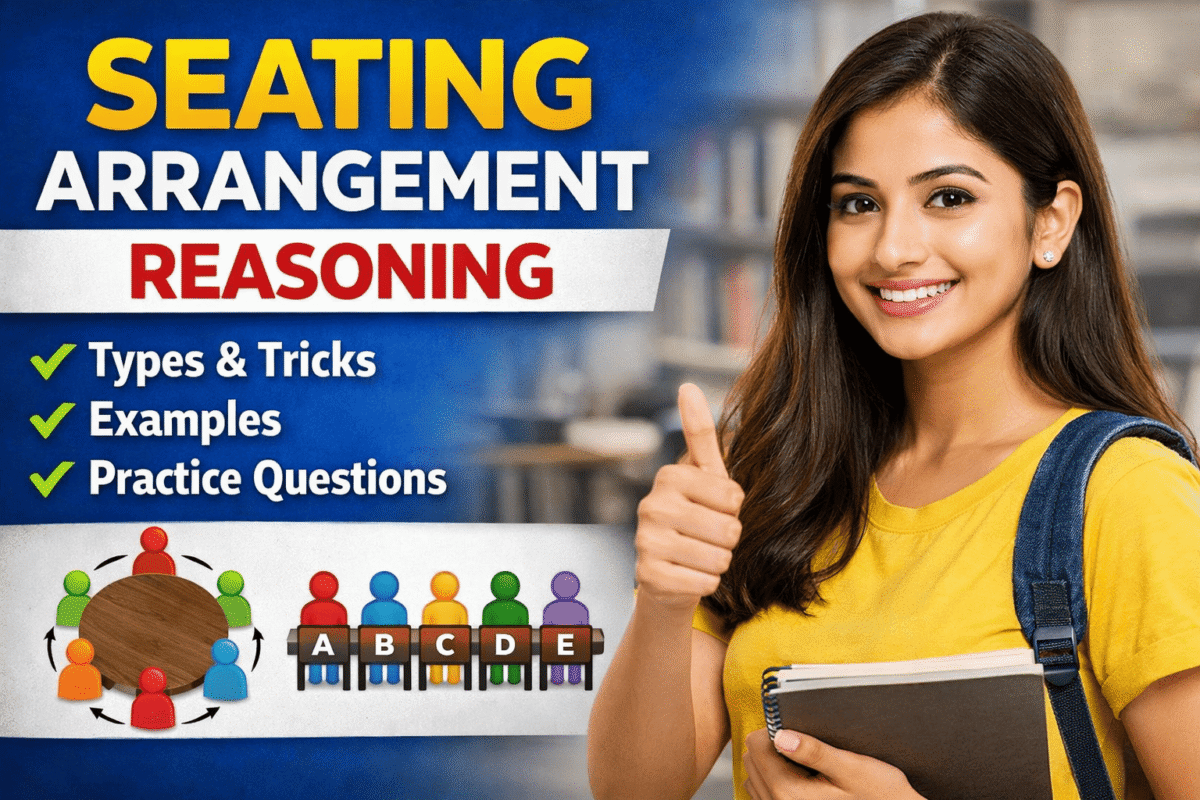 Seating Arrangement Reasoning: Types, Tricks, Examples & Practice ...