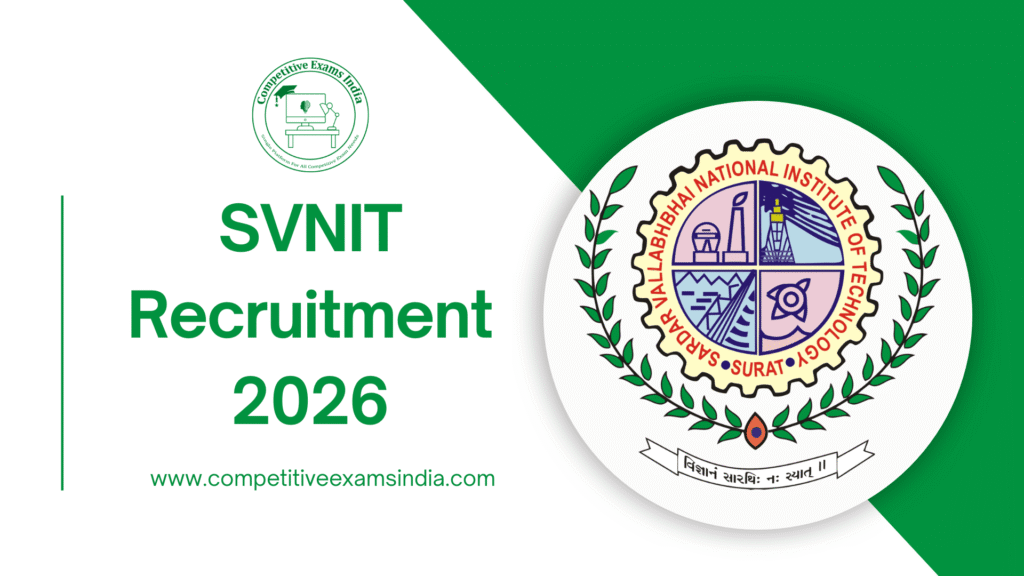 SVNIT Recruitment 2026