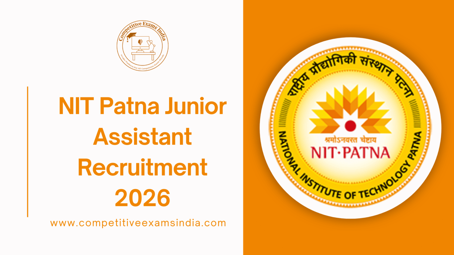 NIT Patna Junior Assistant Recruitment 2026 | Apply Online for Group C ...